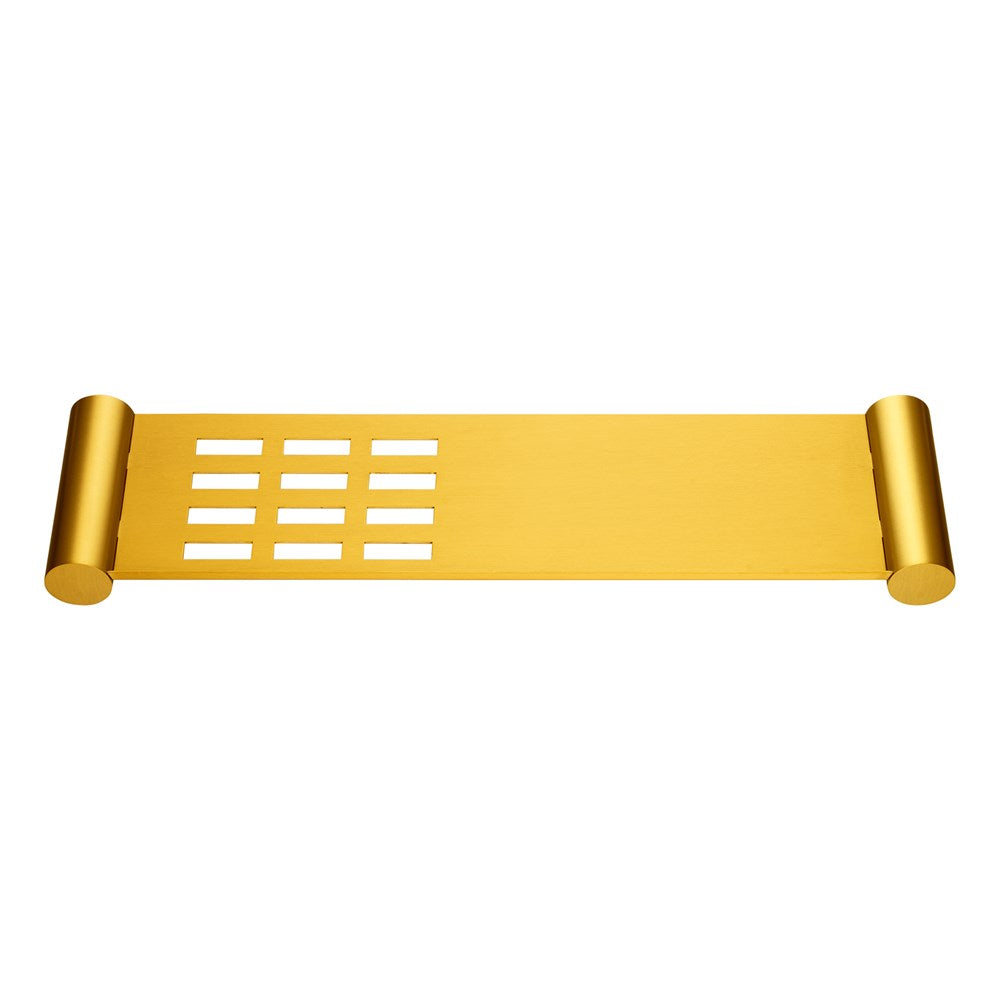 Stainless Steel Shelf - Brushed Brass | LUCID PIN