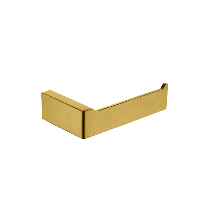 Stainless Steel Toilet Paper Holder- Brushed Brass Gold - IVANO