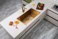 Load image into Gallery viewer, Stainless Steel Single Bowl Kitchen Sink 762 × 457mm - Brushed Brass
