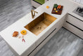 Load image into Gallery viewer, Stainless Steel Single Bowl Kitchen Sink 762 × 457mm - Brushed Brass

