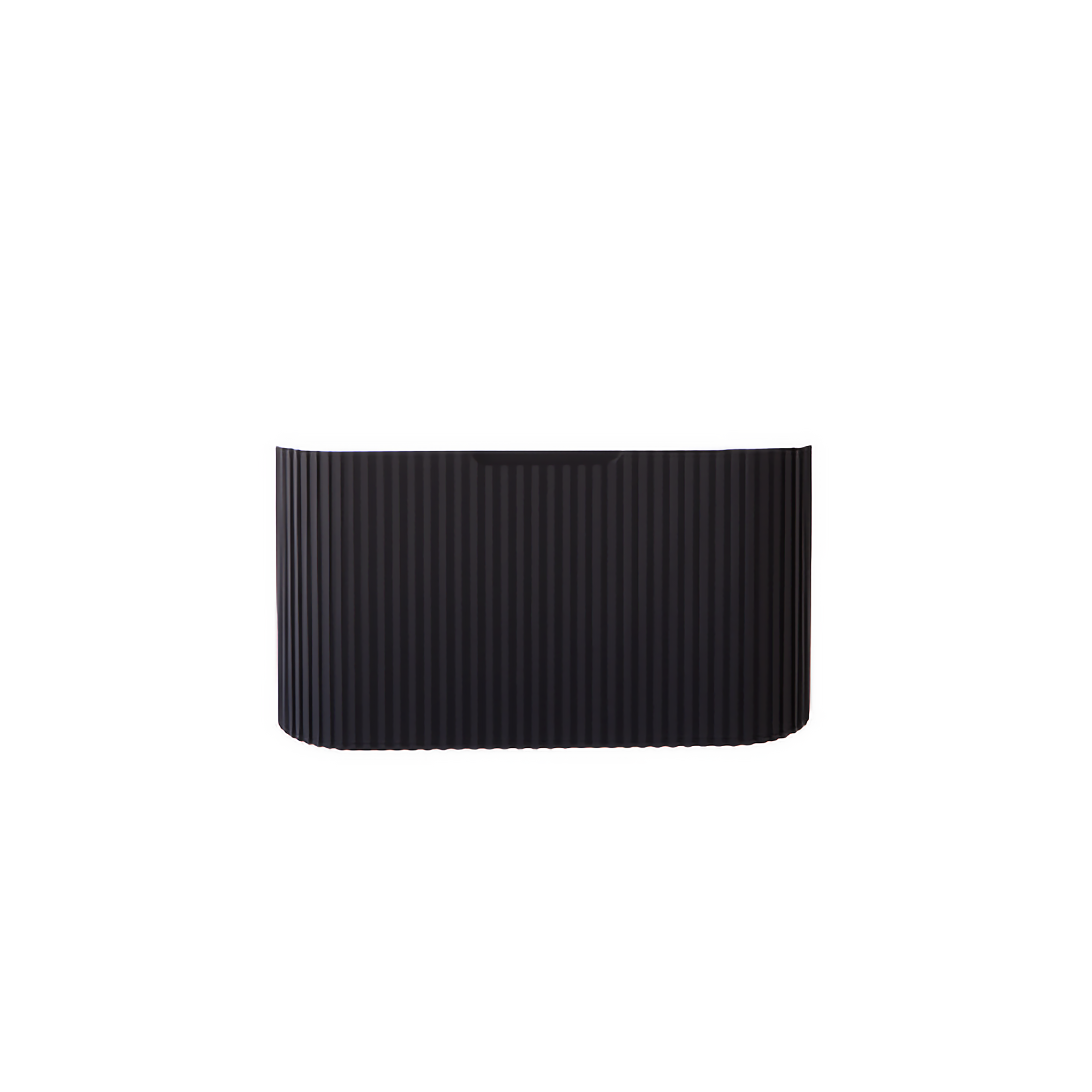 Bergen 900mm Wall Hung Fluted Vanity Cabinet - Matte Black