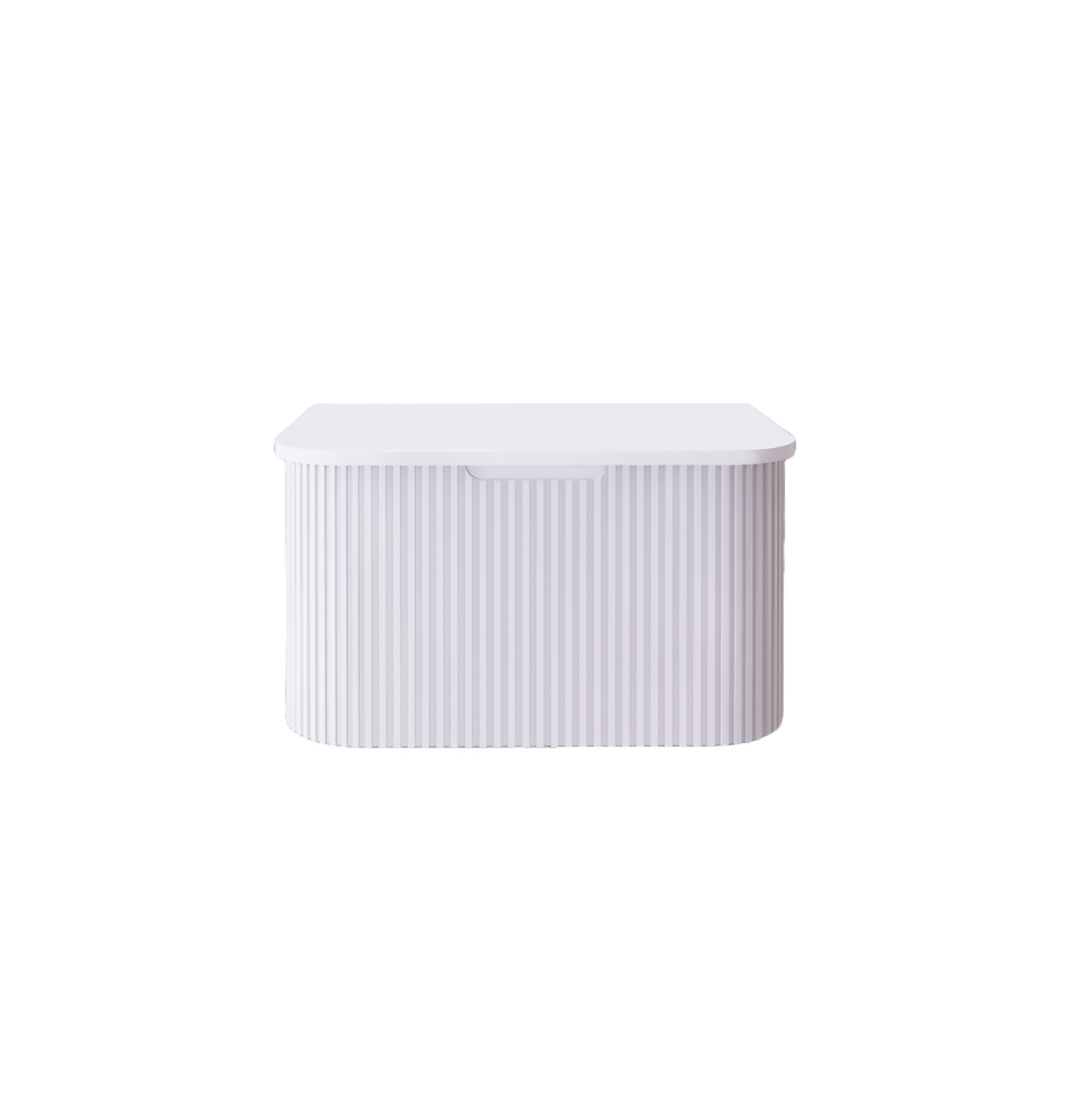 Bergen 900mm Wall Hung Fluted Vanity Cabinet - Matte White