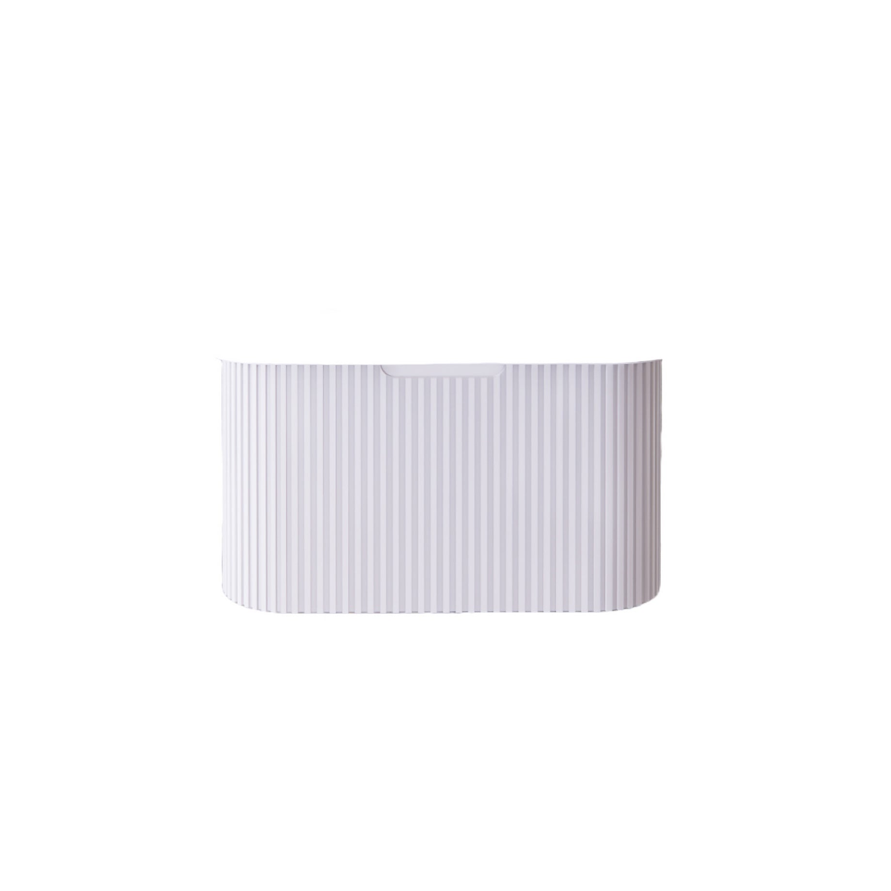 Bergen 900mm Wall Hung Fluted Vanity Cabinet - Matte White