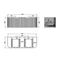 Load image into Gallery viewer, Bergen 1200mm Wall Hung Fluted Vanity Cabinet - Solid Timber
