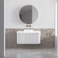 Load image into Gallery viewer, Bergen 900mm Wall Hung Fluted Vanity Cabinet - Matte White
