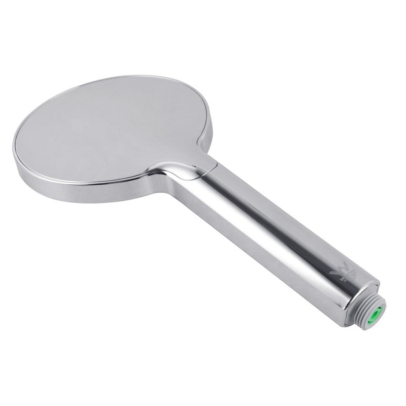 ABS 3 Functions Handheld Shower Head Round - Chrome Silver