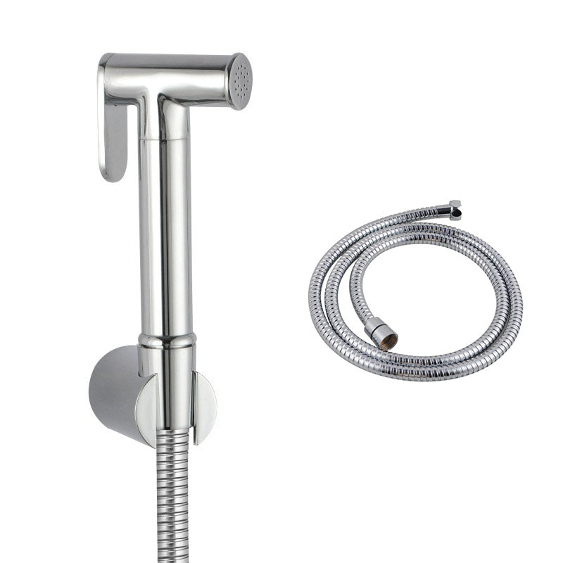 Brass Round Toilet Bidet Spray - Chrome Silver