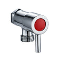 Load image into Gallery viewer, Solid Brass Toilet Stop Tap One Pair – Round 1/4 Turn – Chrome Silver
