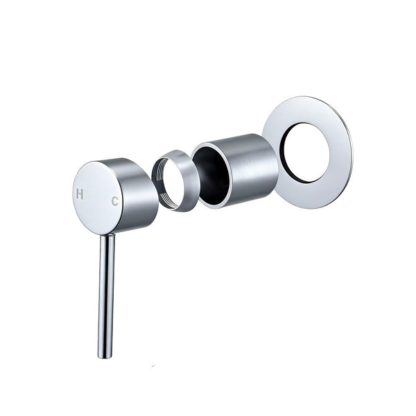 Solid Brass Wall Mixer Tap Trim Kit (Match CLPM) - Chrome | LUCID PIN