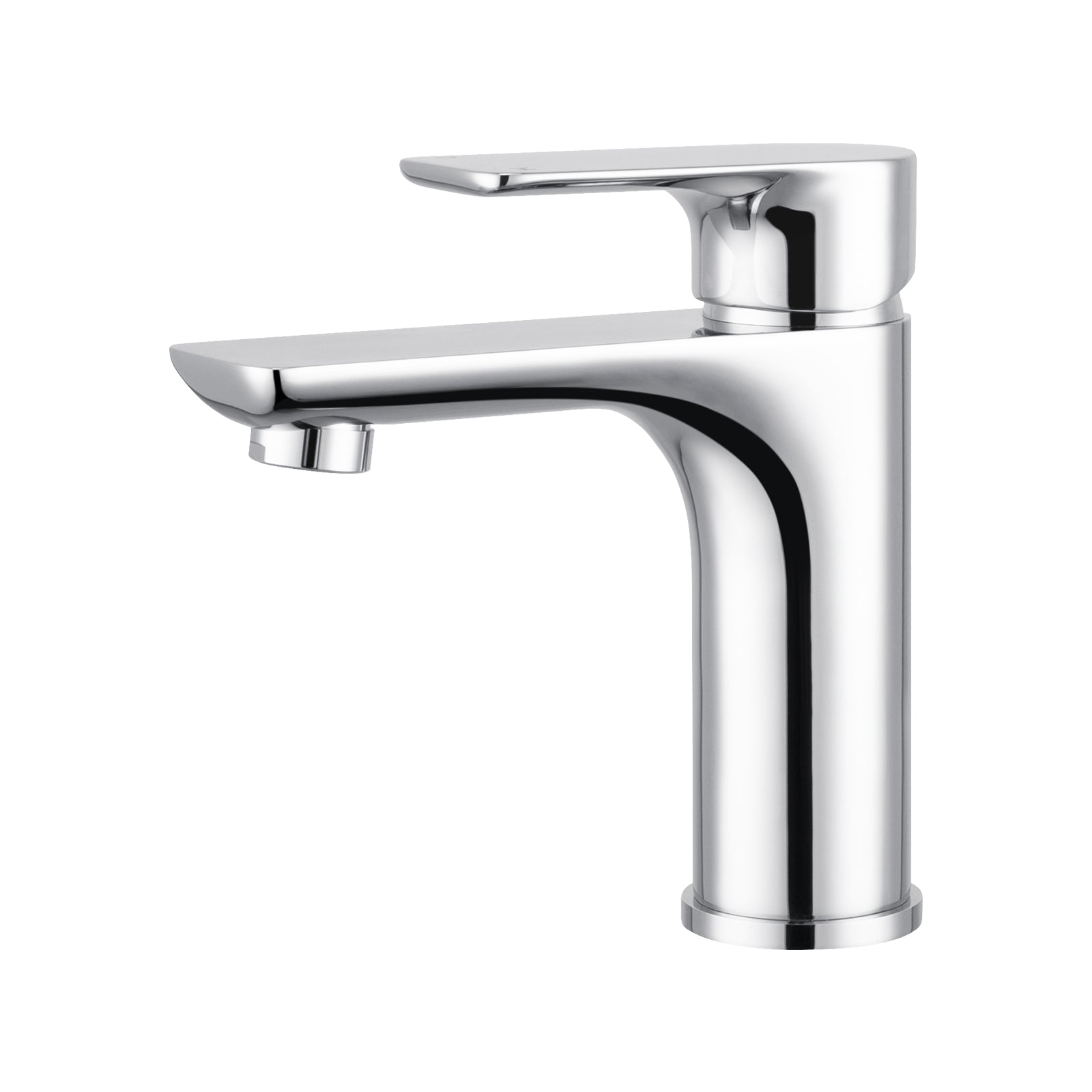 Solid Brass Short Basin Mixer - Chrome Silver - VOG