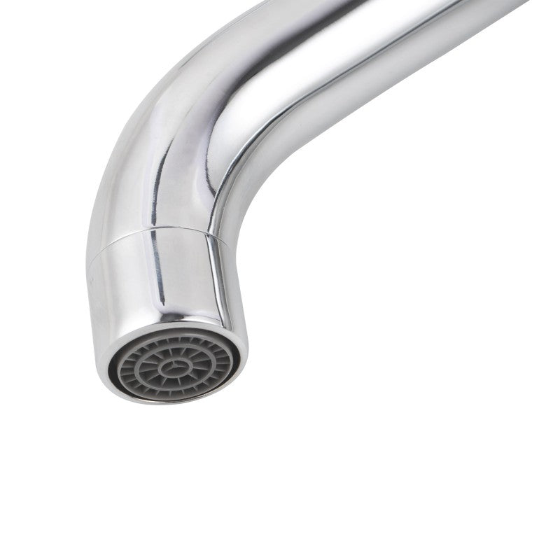 Solid Brass Short Basin Mixer - Chrome Silver - LUCID PIN