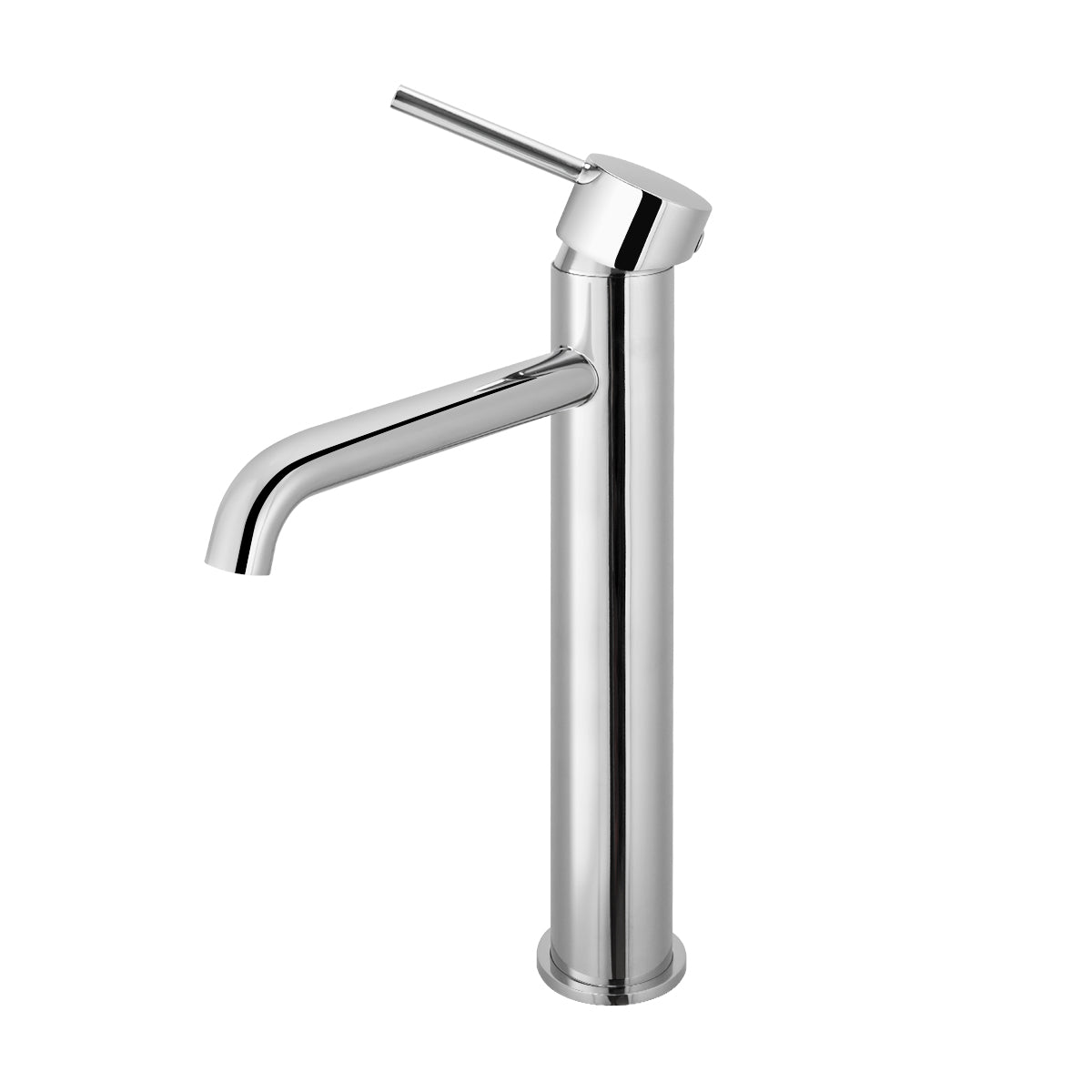 Solid Brass Tall Basin Mixer - Chrome Silver - LUCID PIN