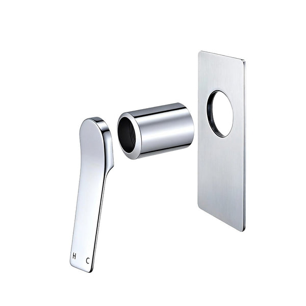 Solid Brass Wall Mixer Tap Trim Kit (Match CLPM) - Chrome Silver | RUSHY