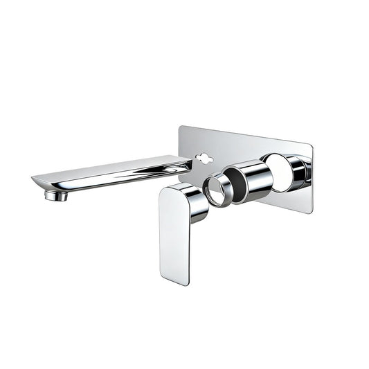 Solid Brass Basin/ Bath Mixer - Chrome Silver- VOG
