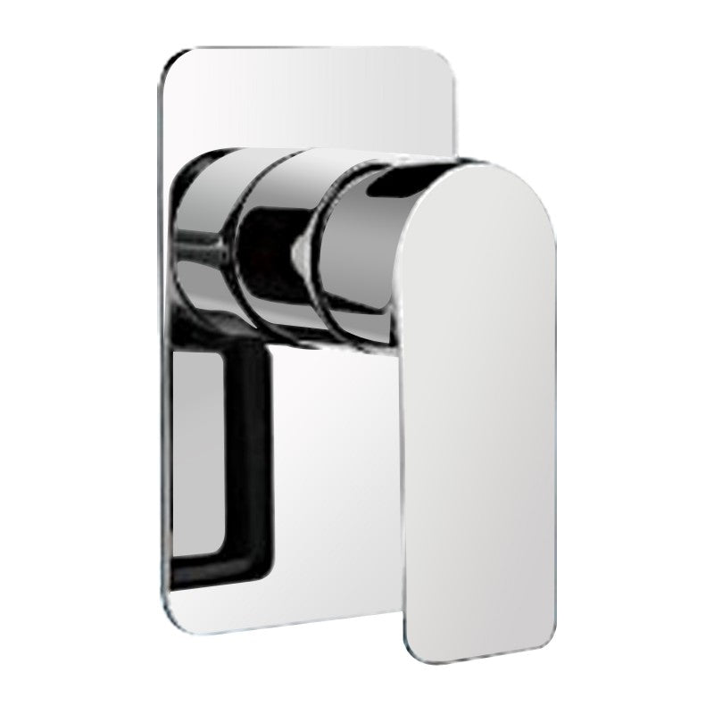 Solid Brass Wall Mixer - Chrome Silver - VOG