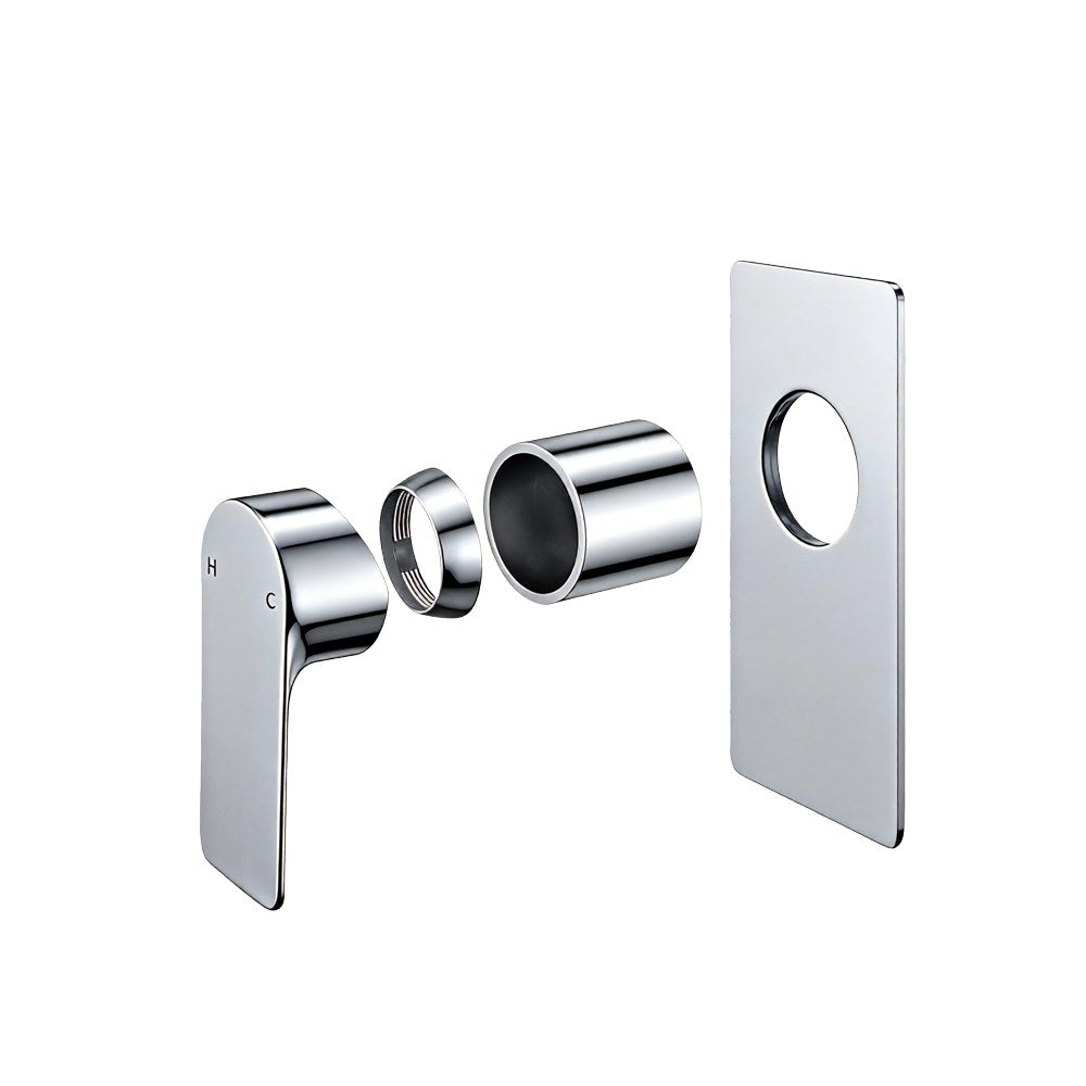 Solid Brass Wall Mixer Tap Trim Kit (Match CLPM) - Chrome Silver | VOG