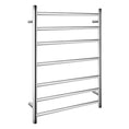 Load image into Gallery viewer, Stainless Steel Heated Towel Rack 7 Bars Round - Chrome Silver
