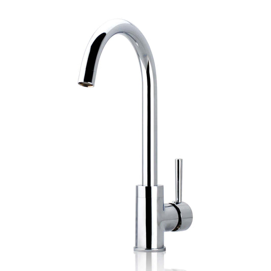 Solid Brass Standard Kitchen Mixer - Chrome Silver