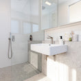 Load image into Gallery viewer, Solid Brass Fixed Square Handheld Shower Rail - Chrome Silver
