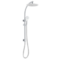 Load image into Gallery viewer, Stainless Steel & Solid Brass - 10" Curved Shower Station- Chrome SIlver
