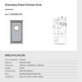 Load image into Gallery viewer, Stainless Steel Single Bowl Kitchen Sink 250 x 450mm - Chrome Silver
