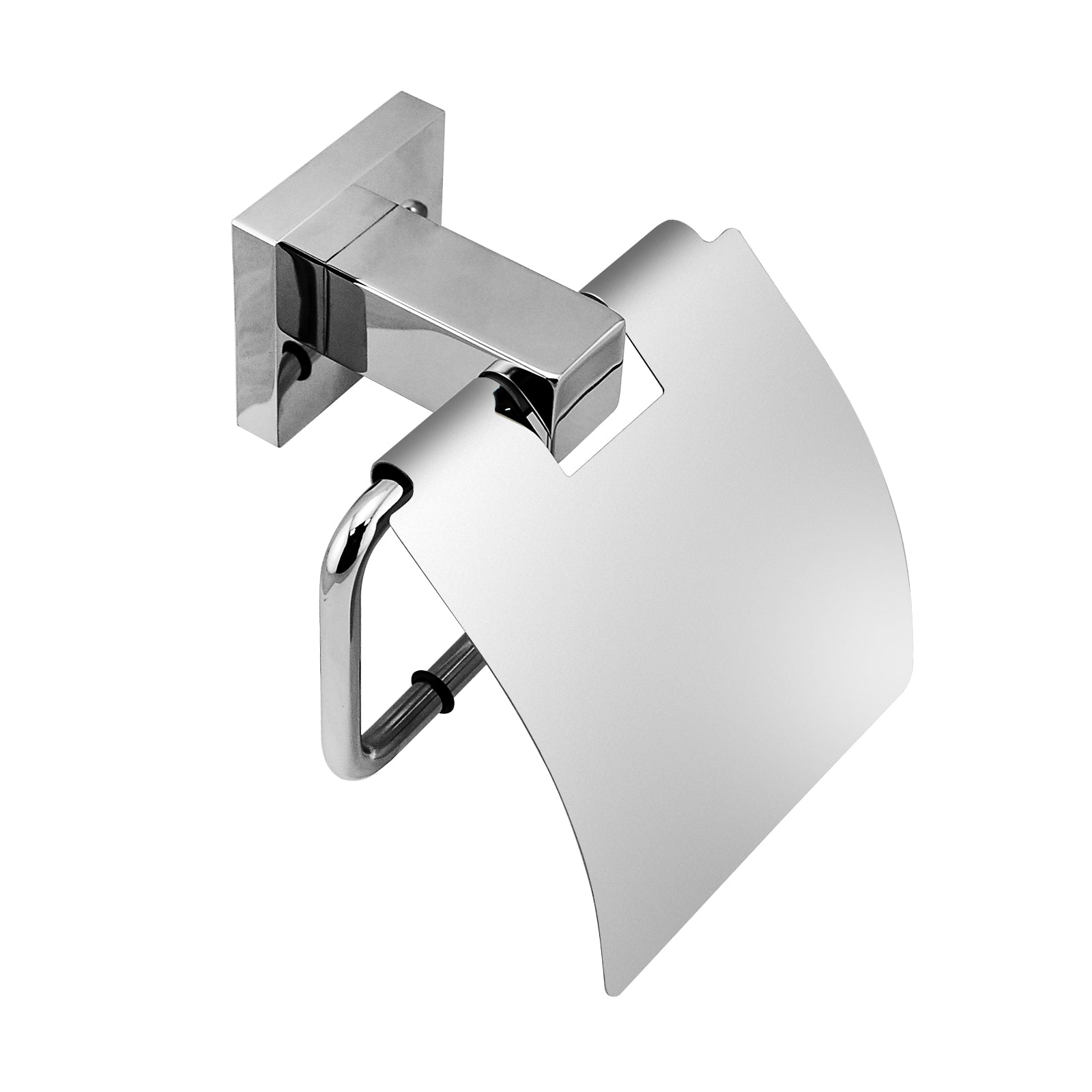 Stainless Steel Toilet Paper Holder - Chrome Silver - LUCID PIN