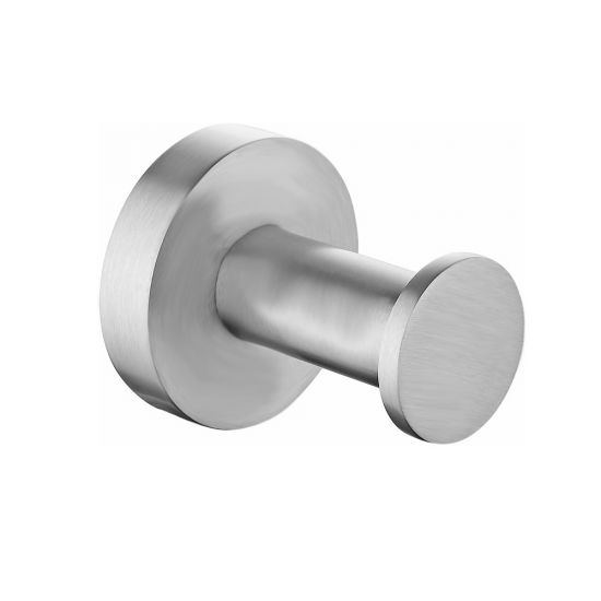 Stainless Steel Robe Hook - Chrome Silver - LUCID PIN