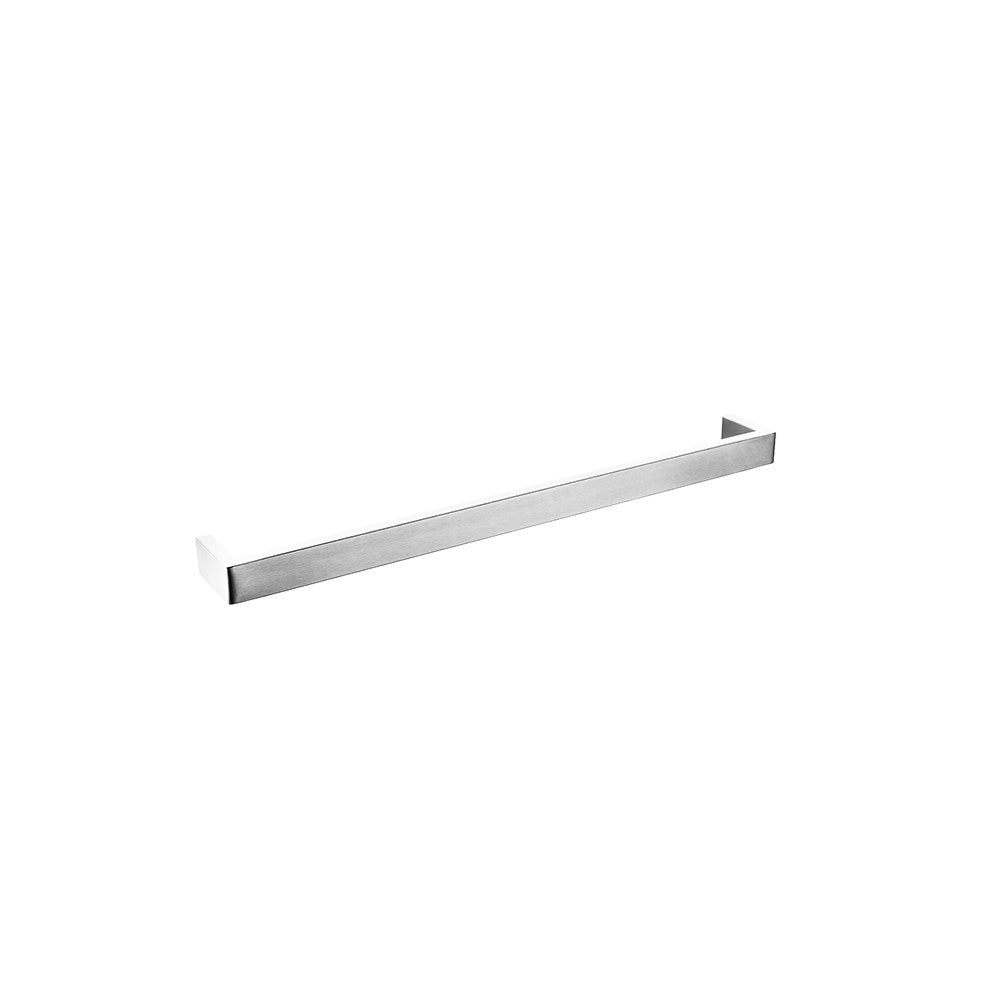 Stainless Steel 600mm Single Towel Rail - Chrome Silver - IVANO