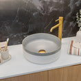Load image into Gallery viewer, CLAYA Colour Plus-37 Ceramic Above Counter Basin – Matte Dark Grey
