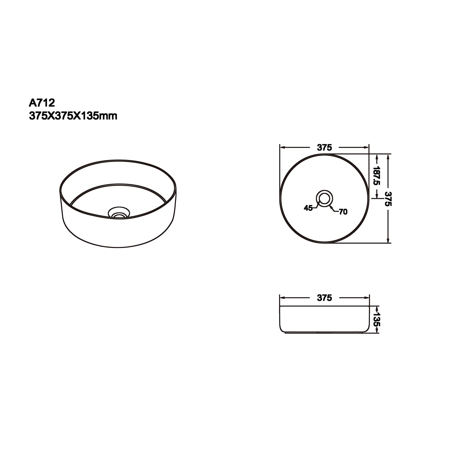 CLAYA Colour Plus-37 Ceramic Above Counter Basin – Peach Fuzz