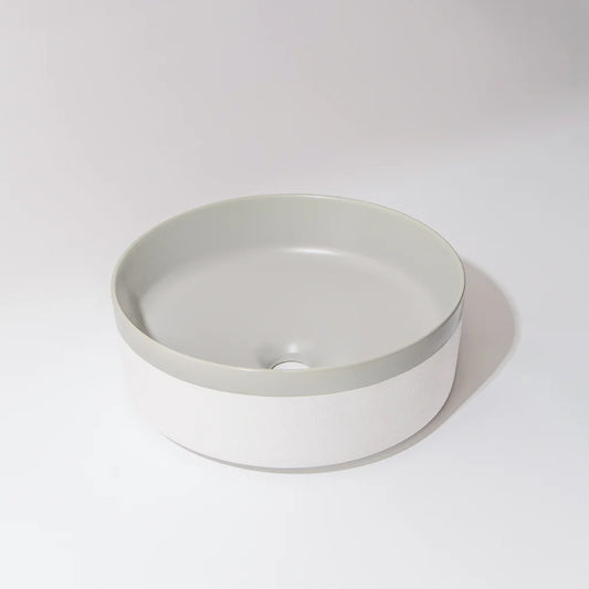 CLAYA Colour Plus-37 Ceramic Above Counter Basin – Matte Dark Grey