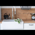 Load image into Gallery viewer, Laveo Komodo Granite Stone Single Bowl Farmhouse Sink with Overflow 580x490mm - White
