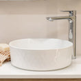 Load image into Gallery viewer, CLAYA Diamond-36 Round Ceramic Above Counter Basin - Gloss White
