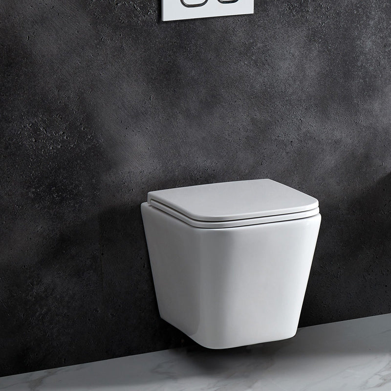 Mercio ENOX66 Rimless Wall-Hung Toilet Pan – Gloss White