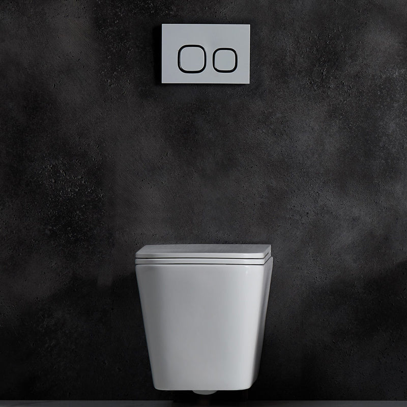 Mercio ENOX66 Rimless Wall-Hung Toilet Pan – Gloss White