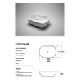 Load image into Gallery viewer, CLAYA Fusion-46 Ceramic Above Counter Basin – Matte White Carrara Marble
