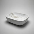 Load image into Gallery viewer, CLAYA Fusion-46 Ceramic Above Counter Basin – Matte White Carrara Marble
