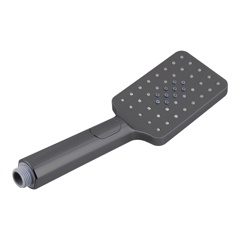 ABS 3 Functions Handheld Shower Head Square - Gunmetal Grey