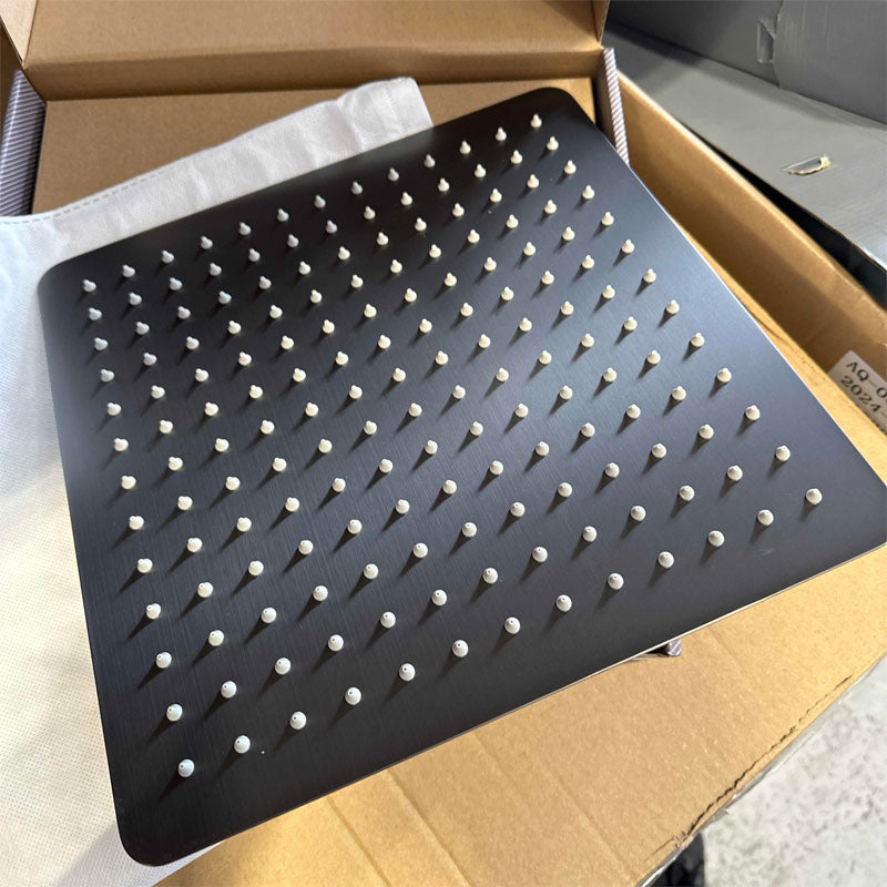 Stainless Steel 300mm Shower Head Square - Gunmetal Grey