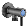 Load image into Gallery viewer, Solid Brass Water Stop Tap One Pair – Round 1/4 Turn – Gunmetal
