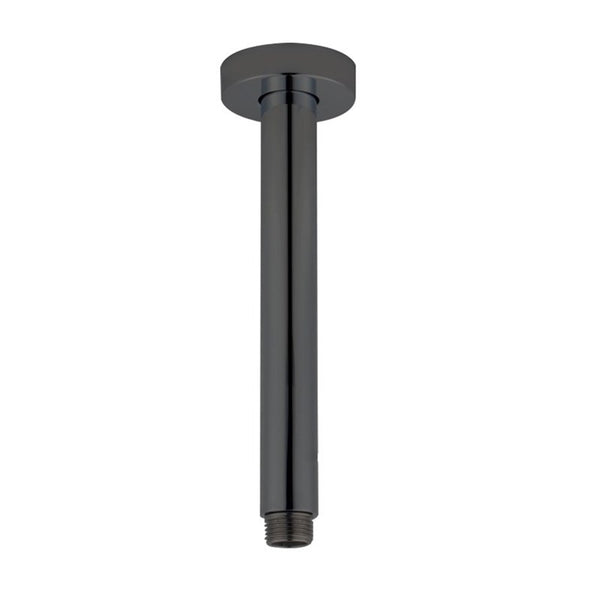 Stainless Steel 200mm Round Ceiling Shower Arm – Gunmetal Grey