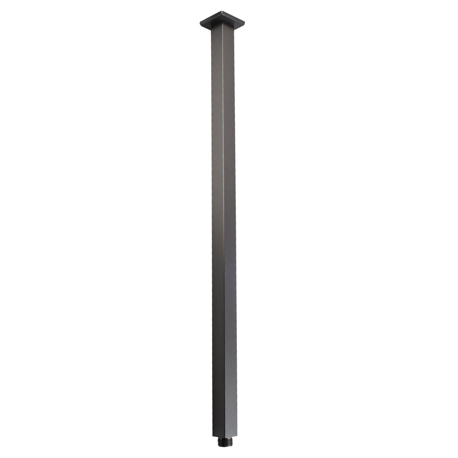 Stainless Steel 600mm Square Ceiling Shower Arm – Gunmetal Grey