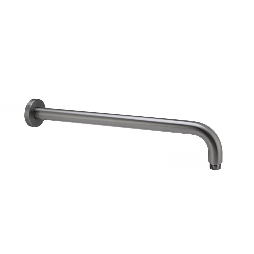 Stainless Steel 400mm Round Wall Shower Arm – Gunmetal Grey