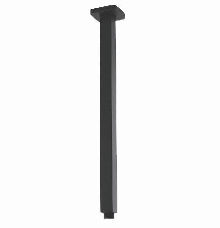 Stainless Steel 400mm Square Ceiling Shower Arm – Gunmetal Grey