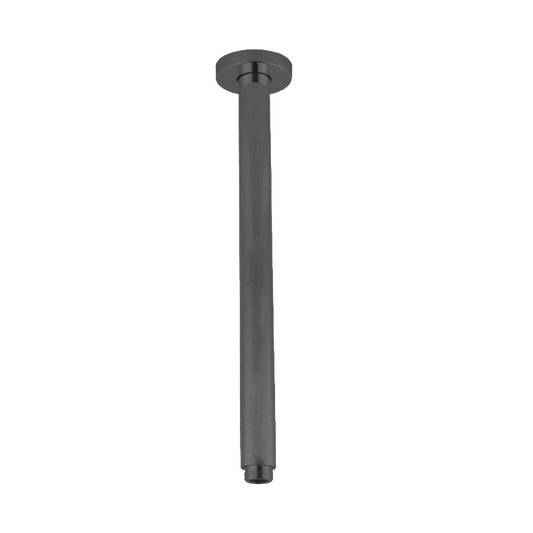 Stainless Steel 400mm Round Ceiling Shower Arm – Gunmetal Grey