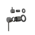 Load image into Gallery viewer, LUCID PIN Wall Diverter Mixer with Separate Cover Plate - Gunmetal
