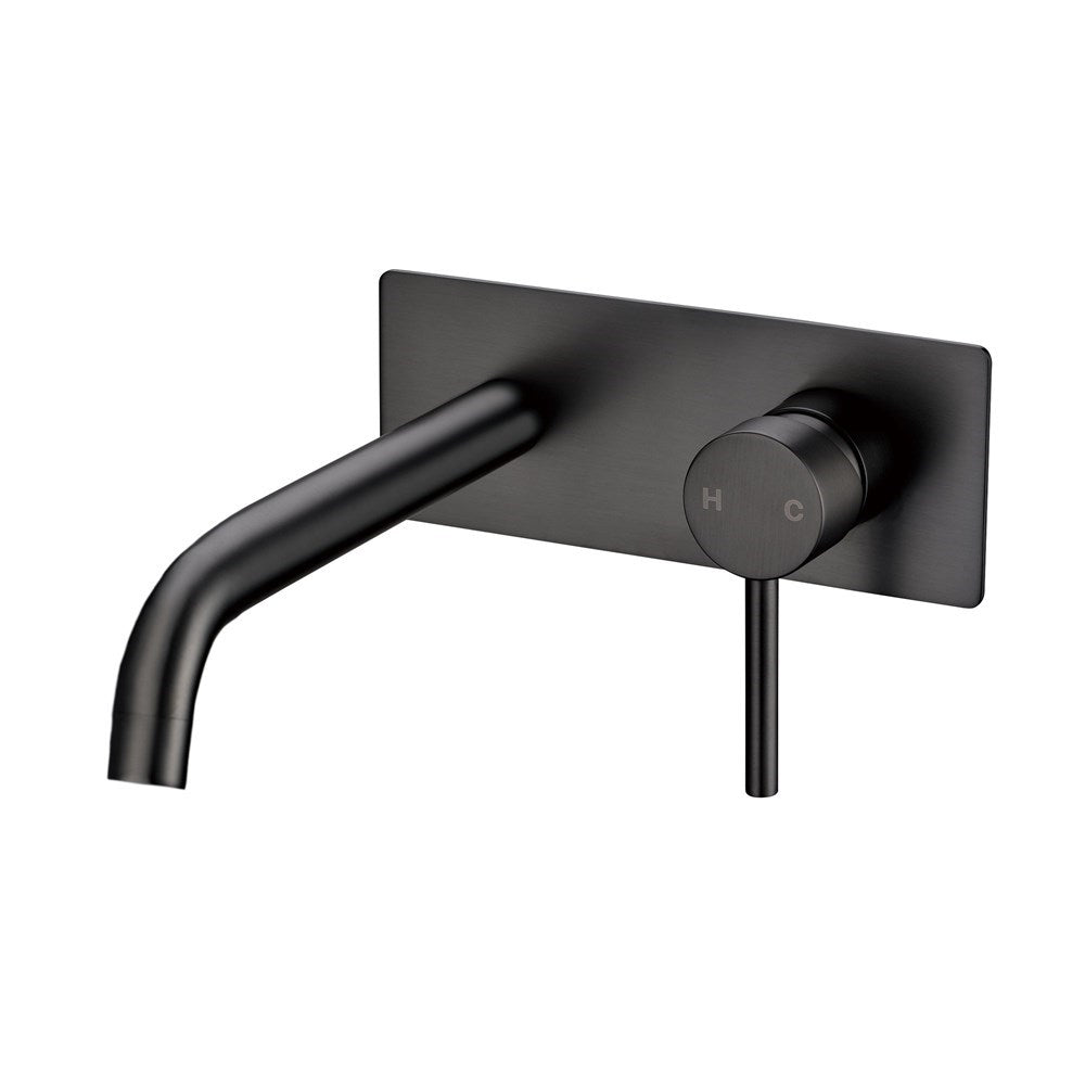 Solid Brass Spout Mixer - Gunmetal Grey - LUCID PIN