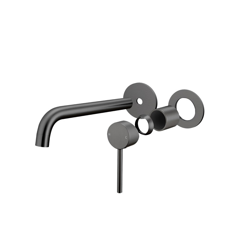 Solid Brass Basin/Bath Mixer Trim Kit ONLY - Gunmetal Grey - LUCID PIN
