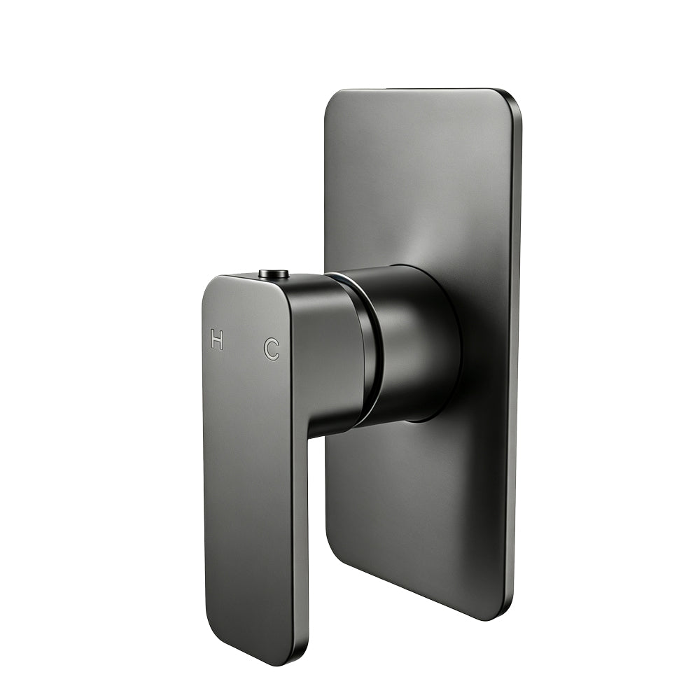 IVANO  Solid Brass Wall Mixer Tap - Gunmetal