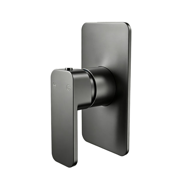 IVANO  Solid Brass Wall Mixer Tap - Gunmetal